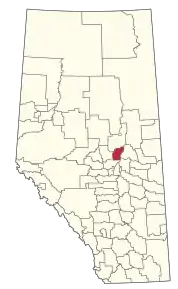 Poziția localității Comitatul Thorhild, Alberta