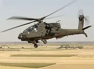 An AH-64D Apache Longbow "Saraf" of the Israeli Air Force 113th Squadron