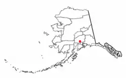 Locația orașului Wasilla în Alaska