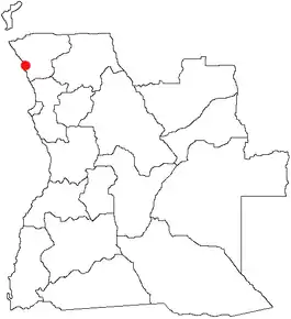 Poziția localității N'Zeto