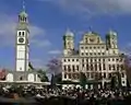 Primăria din Augsburg și Perlachturm