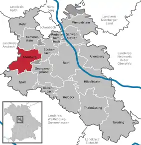 Poziția localității Abenberg