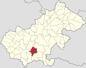 Localizare în cadrul județului