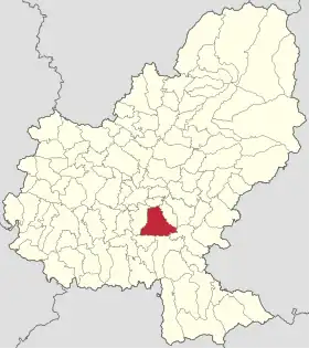 Localizarea în cadrul județului