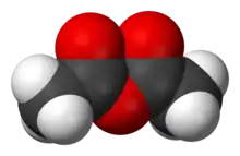 Formula structurală a anhidridei acetice