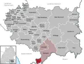 Poziția localității Achberg