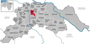 Poziția localității Adendorf