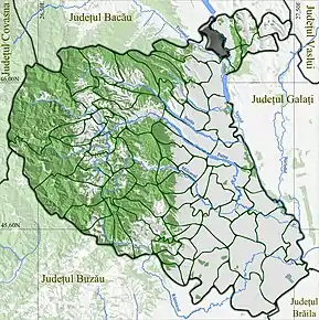 Poziția localității Adjud