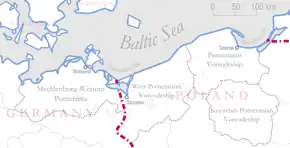 Poziția regiunii Pomerania