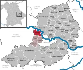 Poziția localității Aholfing