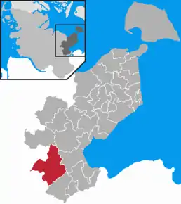 Poziția  Ahrensbök pe harta districtului Ostholstein