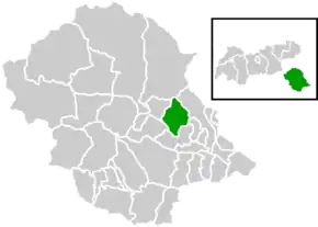 Poziția orașului în regiune