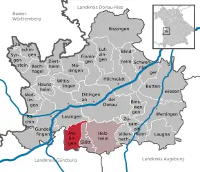 Poziția localității Aislingen