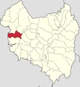 Amplasarea în cadrul județului