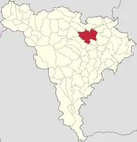 Localizarea în cadrul județului