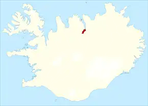Poziția localității Akureyri