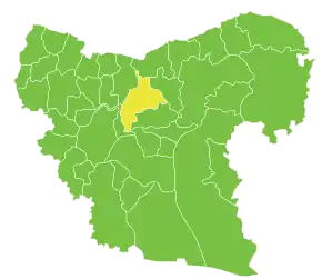 Poziția localității Al-Bab