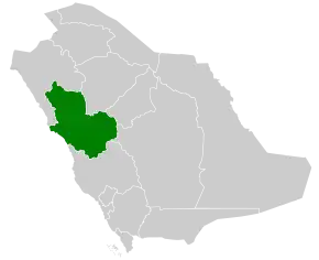 Poziția localității Provincia Medina