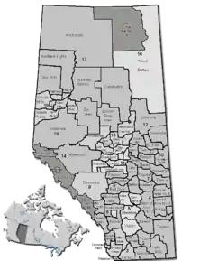 Poziția localității Comitatul Mackenzie