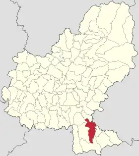 Localizare în cadrul județului