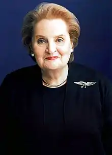 23 martie: Madeleine Albright, om politic american