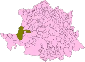 Poziția localității Alcántara