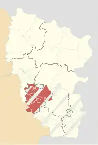 Poziția localității Raionul Alcevsk, Luhansk