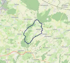 Poziția localității Alembon