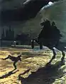 Alexandre Benois, Ilustrare la poemul lui Alexander Pushkin The Bronze Horseman (1904)