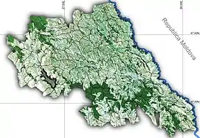 Amplasarea în cadrul județului