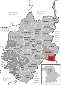 Poziția localității Alfeld