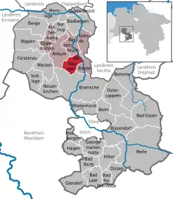 Poziția localității Alfhausen