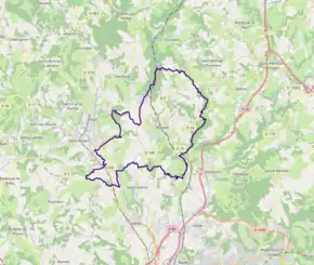 Poziția localității Allassac