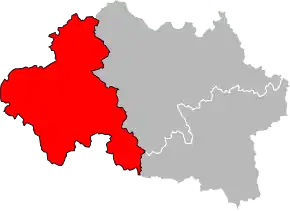 Arondismentul Montluçon în cadrul departamentului Allier