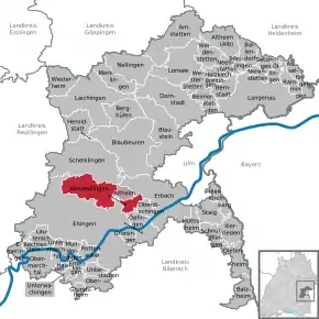 Poziția localității Allmendingen