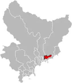 Poziția localității Cantonul Nice-7
