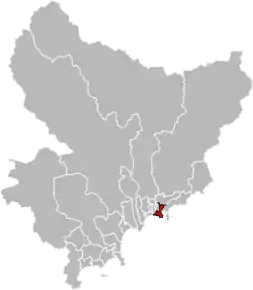 Poziția localității Cantonul Nice-9