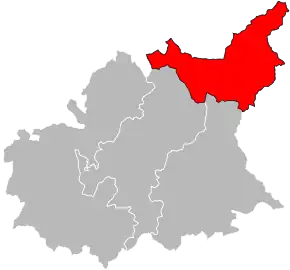 Arondismentul Barcelonnette în cadrul departamentului Alpes-de-Haute-Provence