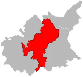 Arondismentul Digne-les-Bains în cadrul departamentului Alpes-de-Haute-Provence