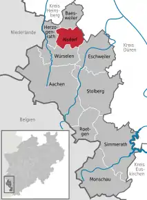 Poziția localității Alsdorf