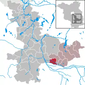 Poziția  Alt Zauche-Wußwerk pe harta districtului Dahme-Spreewald