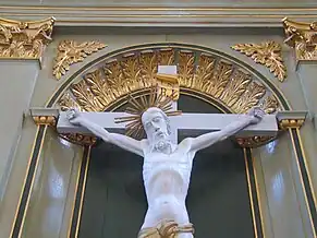 Altarul bisericii evanghelice