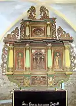 Altarul bisericii evanghelice