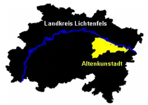 Poziția Altenkunstadt pe harta districtului Lichtenfels