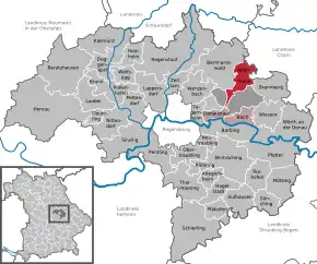 Poziția localității Altenthann