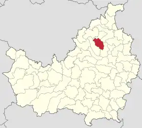 Localizarea comunei în județul Cluj