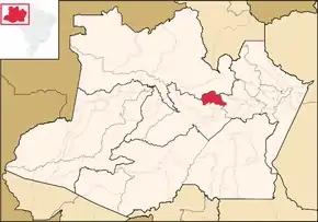 Poziția localității Caapiranga