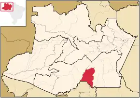 Poziția localității Humaitá