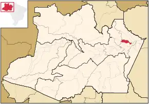 Poziția localității Itapiranga