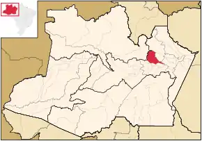 Poziția localității Manaus